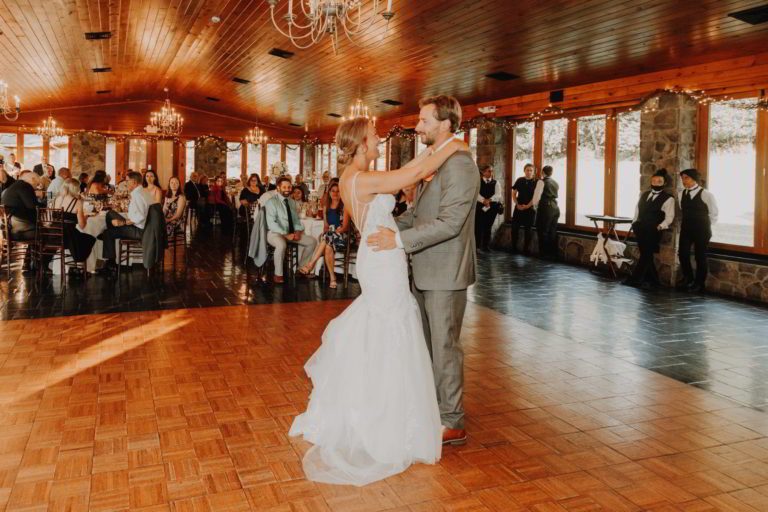 Top Reasons to Celebrate Outdoors at a Poconos Wedding Venue 2 Wedding couple dancing in Lawnhaven - Poconos wedding venue