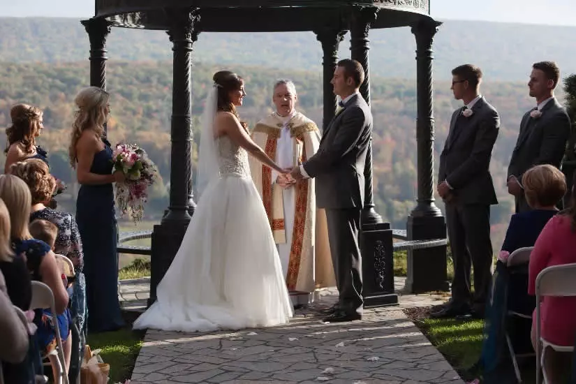 Super-Secret Special Memory 5 Wedding ceremony outdoors