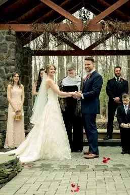 Veil or Not to Veil? 13 Wedding couple holding hands